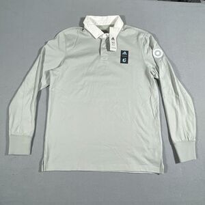 Minnesota United adidas Player Green Travel Long Sleeve‎ Polo Shirt Men Sz M NWT